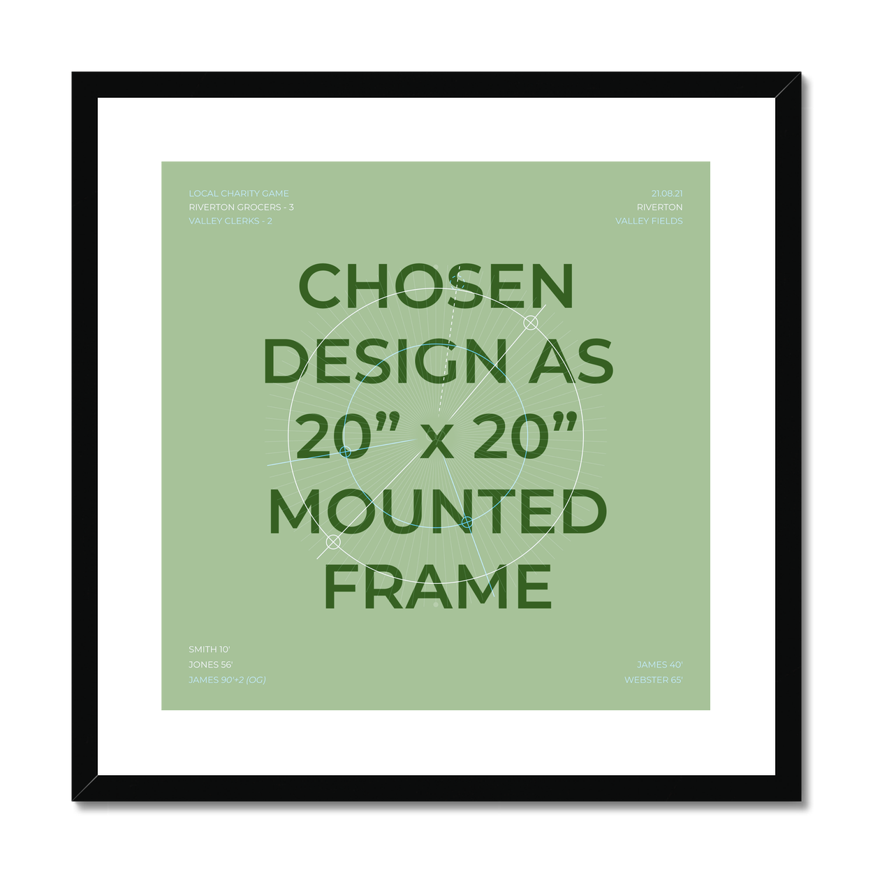 Framed & Mounted Print option